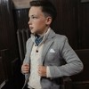 Hope & Henry Boys' Organic Mock Neck Cable Sweater with Buttons, Kids - 2 of 4