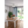 Hunter Fans 42" Crestfield Lighted Ceiling Fan Fresh White with Drifted Oak Blades, Integrated LED, Pull Chain Control - 2 of 3