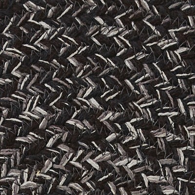 Pepper Black and Gray Braided Cotton Table Runner 15" x 36"