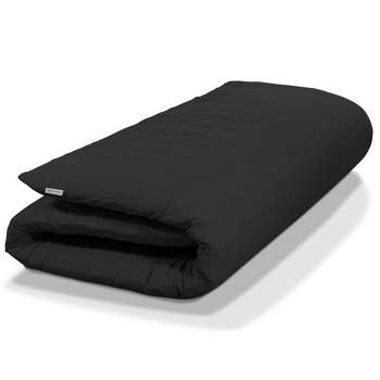 Native Nest Japanese Futon Floor Mattress - Medium Firm Shikibuton for Adults - Foldable and Portable Japanese Bed with Cotton Cover
