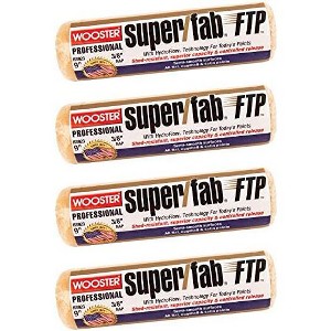 Wooster Genuine 9" Super/Fab FTP 3/8" Nap 4-Pack Roller Cover - RR923-9-4PK - 1 of 3