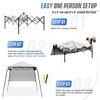 EAGLE PEAK 8x8ft Pop Up Canopy with Sidewall, 8x8 Base 6x6 Top - 4 of 4