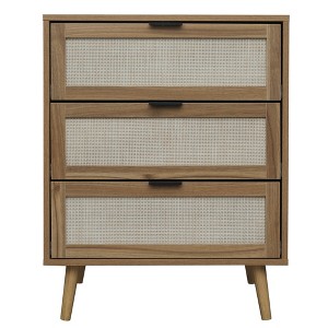 Dexmalle 3 Drawer Cabinet Nightstand for bedroom - 1 of 4