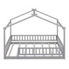 CAVINAS Twin/Full Size House Bed Frame with High Fence,Modern Floor Bed for Kids Room,Bedroom - 3 of 4