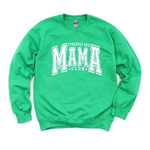 Simply Sage Market Women's Graphic Sweatshirt Stressed Out Mama Club - 1 of 3