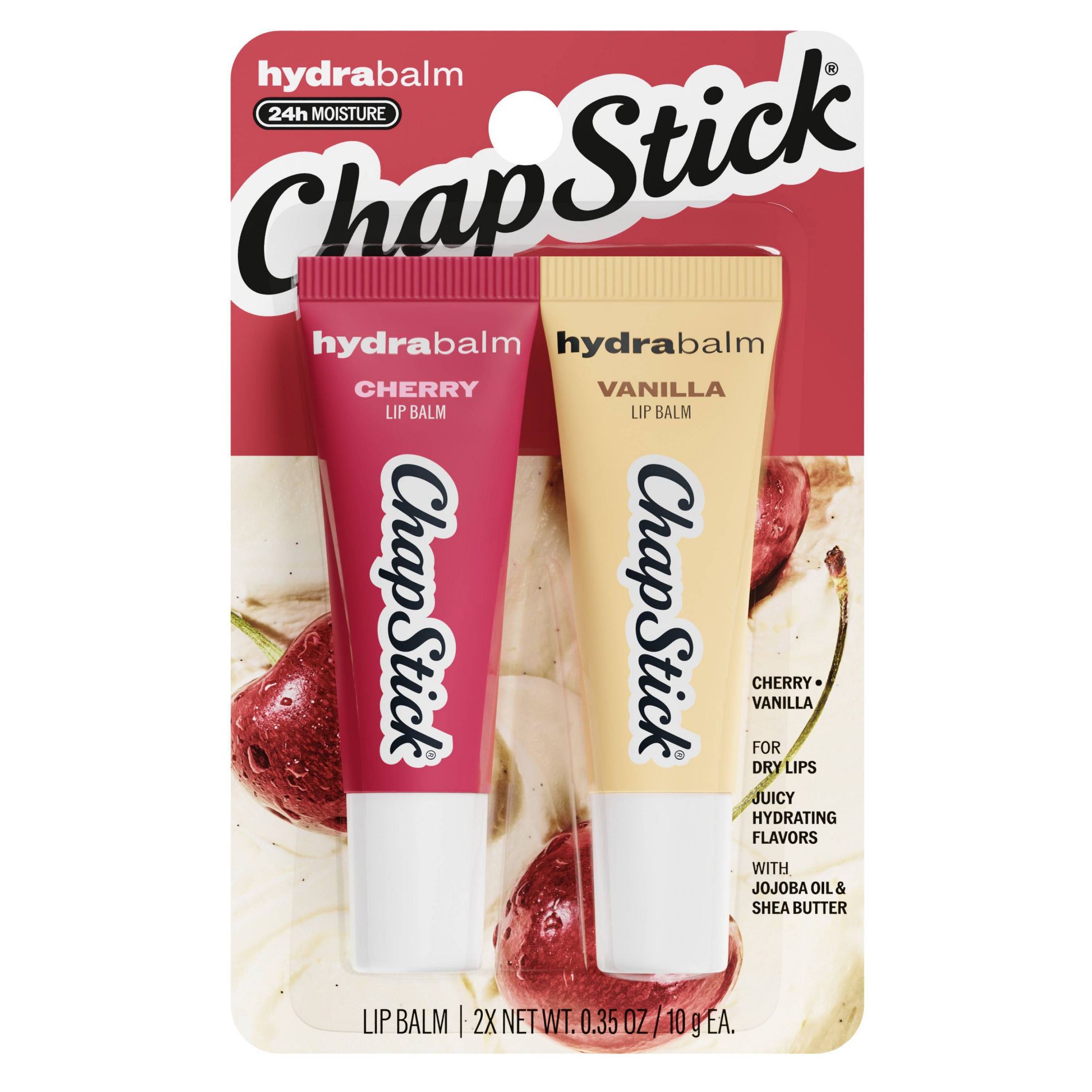 Chapstick Hydrabalm Cherry and Vanilla Lip Repair Balm - 0.70 fl oz/2ct