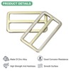 Unique Bargains Zinc Alloy Durable Multipurpose Tri Glide Metal Buckles for Bags 10 Pcs - 2 of 4