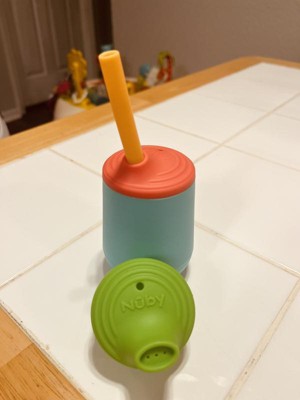 Nuby 4oz Silicone Cup With 2 Tops : Target