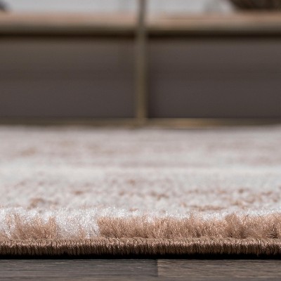 Rosalia Cottage Medallion 2'x8' Runner Rug in Brown/Cream