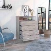 Lyngins 4 Drawer Dresser for Bedroom,Chest of Drawers Storage Cabinet with 2 Open Shelves for Living Room,Dining Room,Entryway - 2 of 4