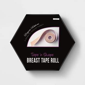 Boob Tape, Boobytape for Breast Lift, Bob Tape for Large Breast, Breathable Push  Up Tape, Waterproof & Sweatproof Body Tape, Used Along with 1-Pair Reusable  Silicone Covers Nude