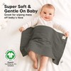 6pk Shea Baby Burp Cloths, Organic Cotton Burping Cloths for Babies, Boys, Girls, Soft & Absorbent Spit Up Rag - 4 of 4