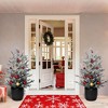 Artificial Christmas tree with built-in lights, pre-assembled for easy setup, perfect for home and indoor holiday decor. - 4 of 4