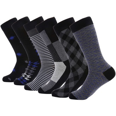 Mio Marino - Men's Modern Collection Dress Socks 6 Pack - Traditional ...