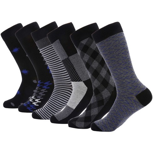 Mio Marino - Men's Modern Collection Dress Socks 6 Pack