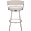 Zuo Bantry Swivel Barstool White - 4 of 4