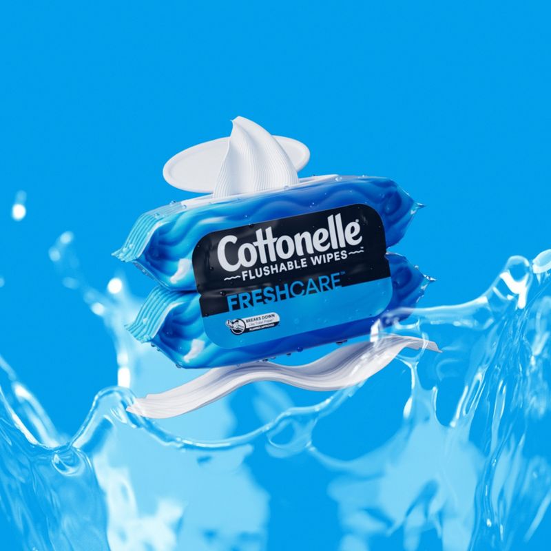 Cottonelle Freshcare Disposable Personal Wipes - 45ct, 3 of 10