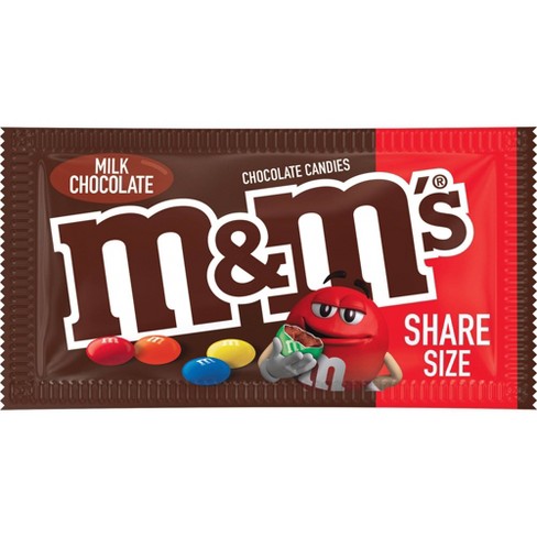 M&M'S Milk Chocolate Candy, Grab N Go, 5 oz Resealable Bag