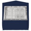 vidaXL Professional Party Tent with Side Walls 8.2'x8.2' Blue 0.3 oz/ftÂ² - 3 of 4