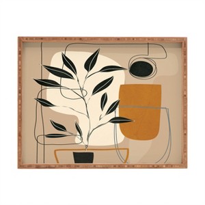 Nadja Abstract Shapes 06 Rectangular Tray - Deny Designs - 1 of 2