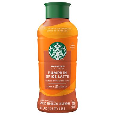 Starbucks Iced Pumpkin Spice Latte Espresso Beverage - 40 fl oz