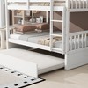Sapphtopaz Full Over Full Bunk Bed with Trundle for Bedroom,Bunk Beds with Ladder and Guardrails,Convertible to 2 Beds Frame for Kids and Adults - 3 of 4