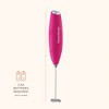 Handheld Milk Frother, Mini Foamer, Battery Operated Stainless Steel Drink Mixer for Coffee, Lattes, Cappuccino, Matcha, Chocolate - 4 of 4
