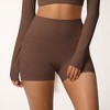 Anna-Kaci Active Women's High Waist Active Shorts with Stretch Compression Fit Seamless Construction and Side Pocket Detail - 4 of 4