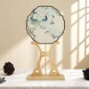 Unique Bargains Detachable Durable Round Fan Style Fan Display Stand 1 Pc - 2 of 4