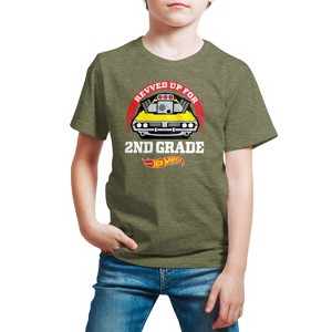 Boys' - Hot Wheels - Revved Up For 2nd Grade Short Sleeve Graphic T-Shirt - 1 of 4
