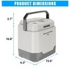 35 Quart (33 L) Cooler & Warmer, Portable Car Refrigerator With Automatic Locking Handle, Car Cooler for Vehicle & Trucks,  Plug In Coolers, Blue - 2 of 4