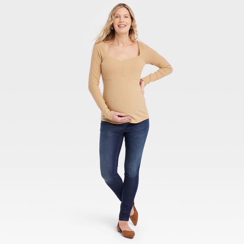 Corsetry Rib Maternity Top - Isabel Maternity by Ingrid & Isabel™, 3 of 4