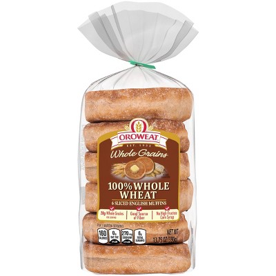 Oroweat 100% Whole Wheat English Muffins - 13.75oz/6ct