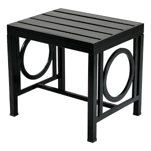 Carolina Living Grammercy Outdoor Side Table - Black - 1 of 4
