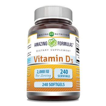 Amazing Formulas Vitamin D3 2000 IU 240 Softgels