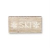 Wall Plaque, Wood Ski & Snow Sentiment, Set of 2 – 7.75"H Whitewashed Winter Holiday Decor by Melrose - 2 of 3