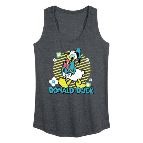 Women's Disney Donald Duck Graphic Racerback Tank - Heather Charcoal ...