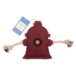 Country Living Sustainable Canvas & Jute Fire Hydrant Dog Chew Toy – Durable and Non-Toxic - 1 of 4