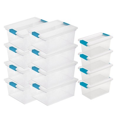 Sterilite Deep Clip Box, Stackable Storage Bin with Latching Lid, for Home,  Office, School, Organize…See more Sterilite Deep Clip Box, Stackable