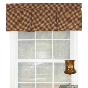 RLF Home Trellis Pleated  100% Cotton with Fully Lined 3" Rod Pocket Valnance for Windows 42" x 15" Woodland - 1 of 4