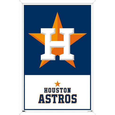 Trends International Mlb Houston Astros - 2022 World Series Champions  Framed Wall Poster Prints White Framed Version 22.375 X 34 : Target