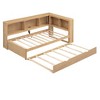 Twin Size Daybed with Trundle/2 Drawers, Storage Cabinets and USB Ports 4B - ModernLuxe - 4 of 4