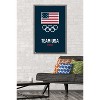 Trends International Team USA - Logo Blue Framed Wall Poster Prints - 2 of 4
