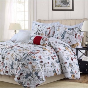 5pc Amalfi 300 Thread Count Cotton Comforter Set - Tribeca Living - 1 of 3