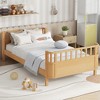 NicBex Twin/Full/Queen Kids Platform Bed Frame with Safety Guardrails & Detachable Fence,Modern Toddler Bed for Bedroom,Kids Room - 2 of 4