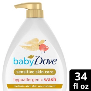 Baby Dove Rich Moisture Sensitive Skin Hypoallergenic Baby Wash - 34oz - 1 of 4