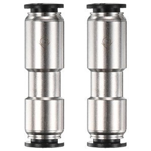 Unique Bargains Nickel Plated Brass Push To Connect One Way Quick Release Check Valve 2 Pcs - 1 of 4