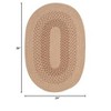 Colonial Mills Jackson - Oatmeal 2 Ft x3 Ft Oval Rug Indoor 75% Polypropylene/25% Wool - 2 of 2