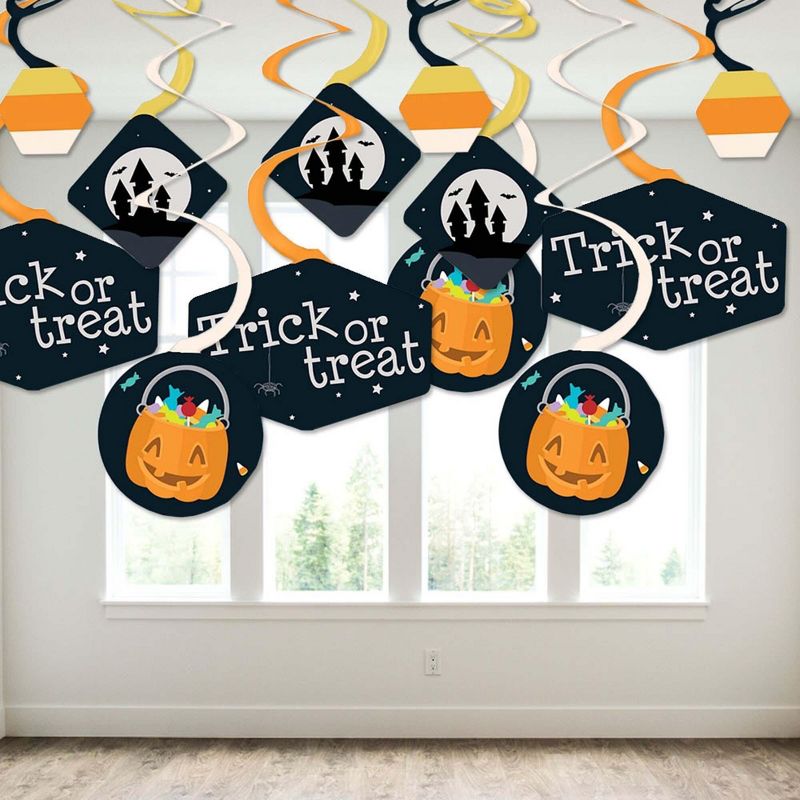 Big Dot of Happiness Trick or Treat - Halloween Party Hanging Decor - Party Decoration Swirls - Set of 40, 3 of 8