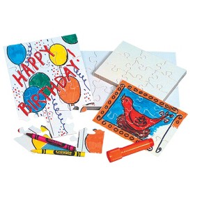 Hygloss Compoz-A-Puzzle, 28 Pieces, 5-1/2 x 8 Inches, Pack of 24 - 1 of 2